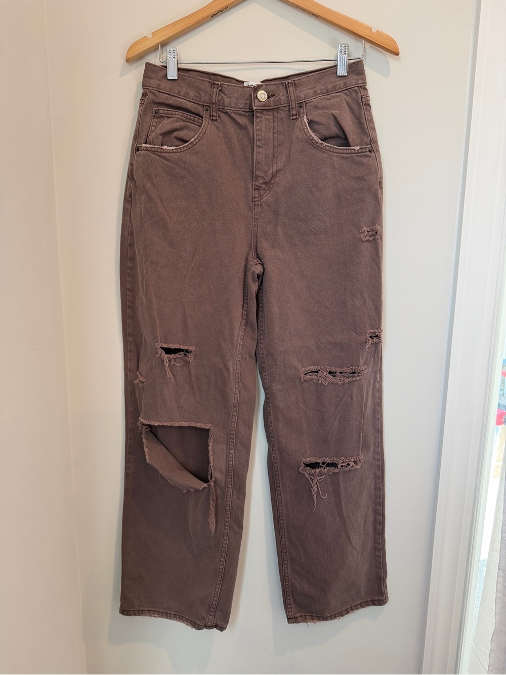 Urban Outfitters BDG Women's Distressed Brown Boyfriend Jeans